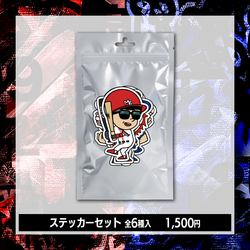 【もこかも東西対抗戦-夏の陣-】ステッカーセット 全6種入