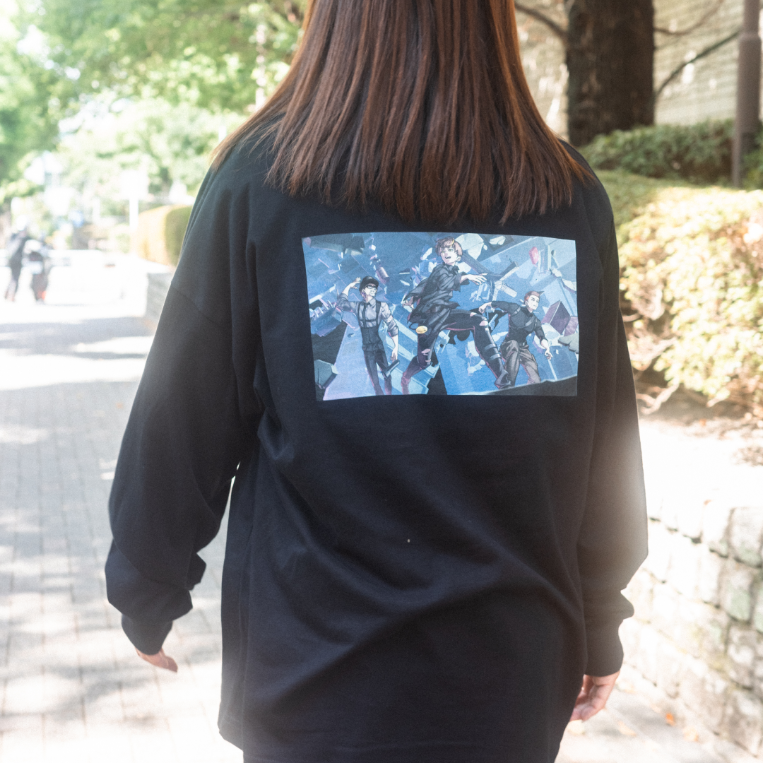 "足跡"ロンT